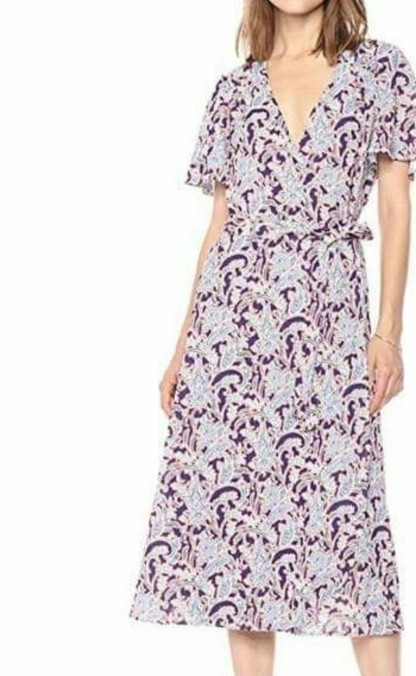 NWT Ella Moon Paisley Wrap Dress Sz. S/M